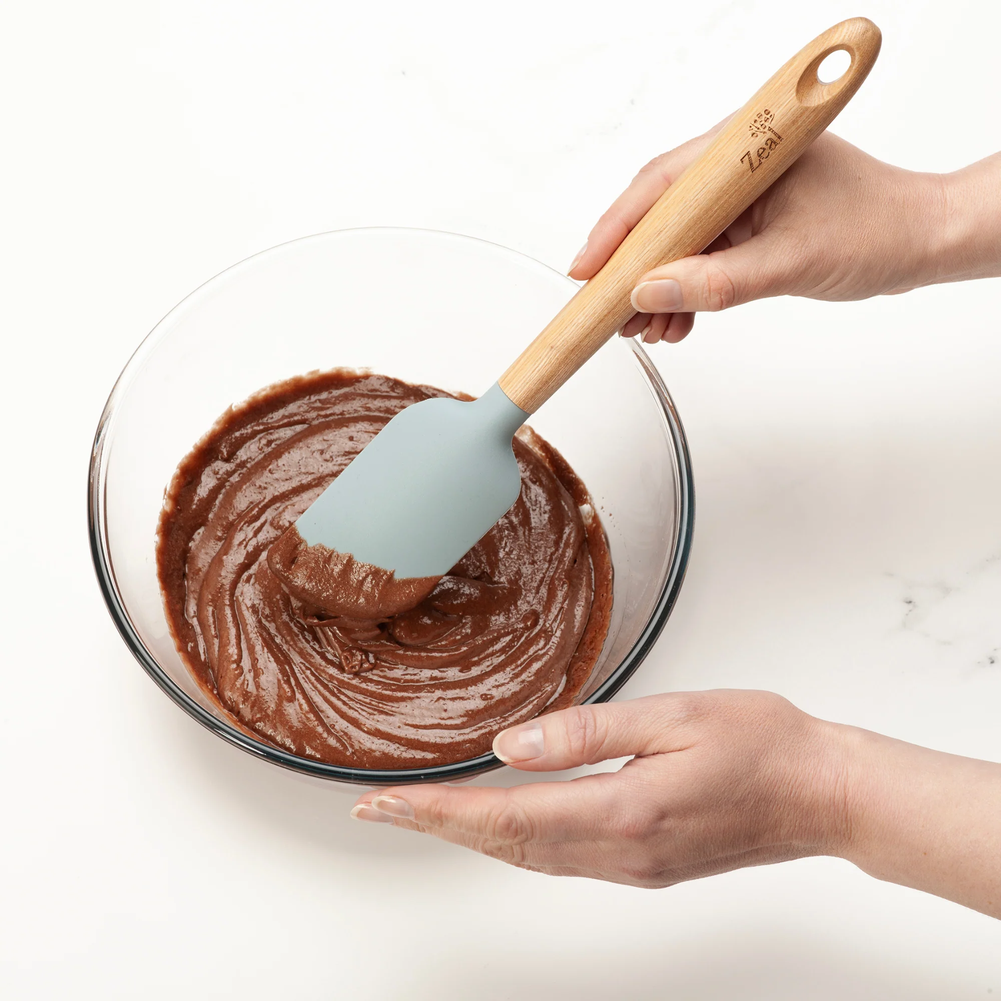 Ash Wood Handled Spatula, 25cm - Image 3