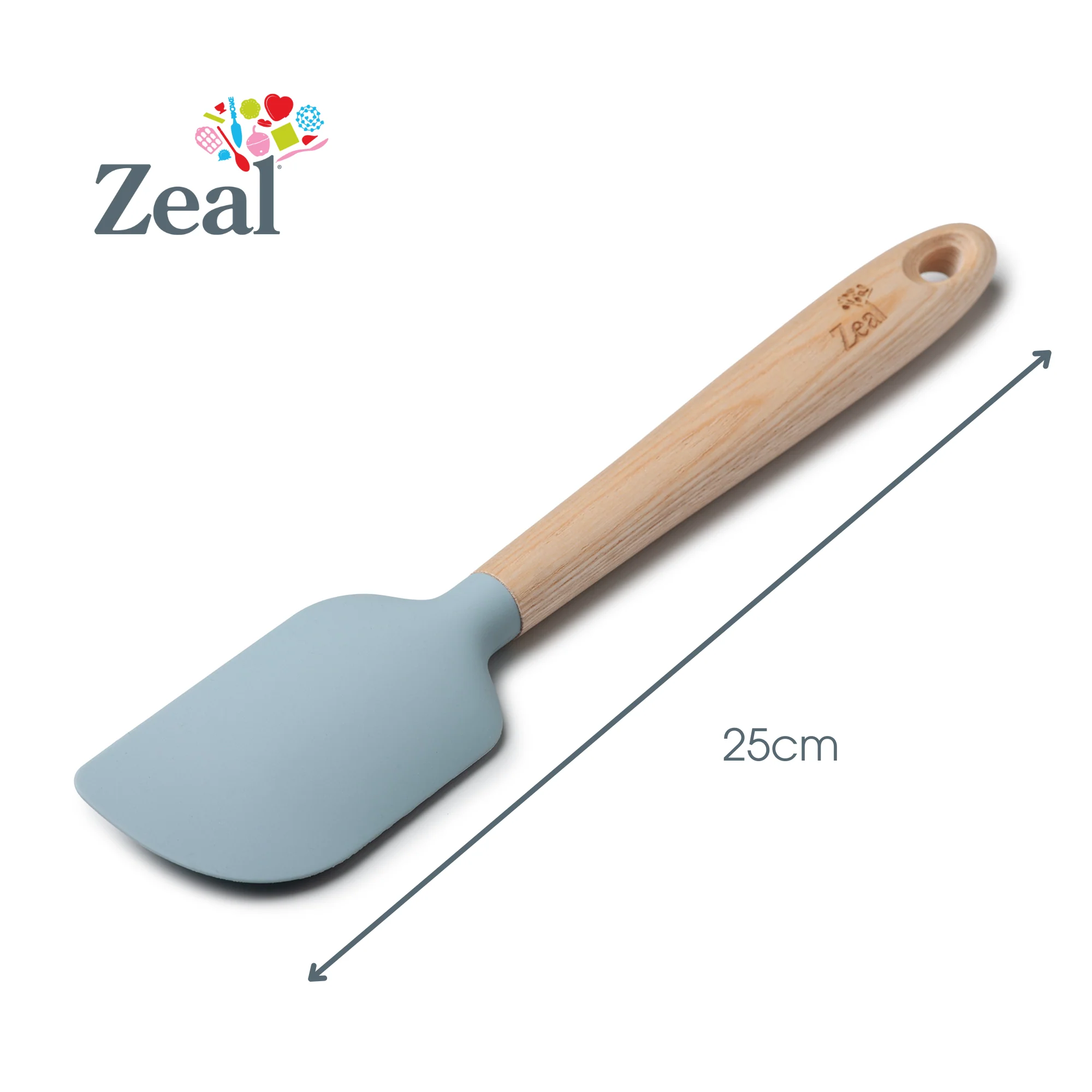 Ash Wood Handled Spatula, 25cm - Image 5