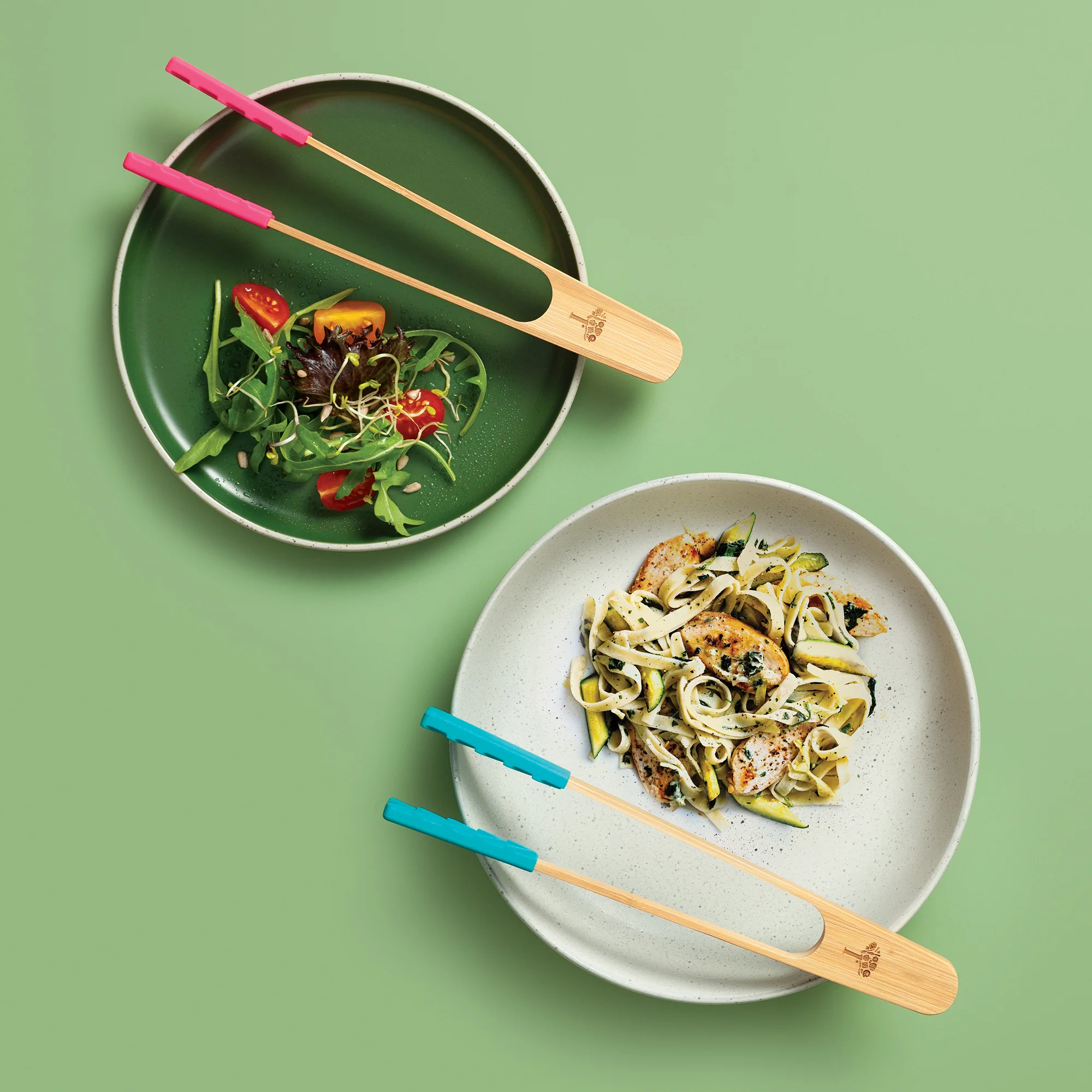 Bamboo Cooking Tongs with Silicone Tips, 25cm - Image 4