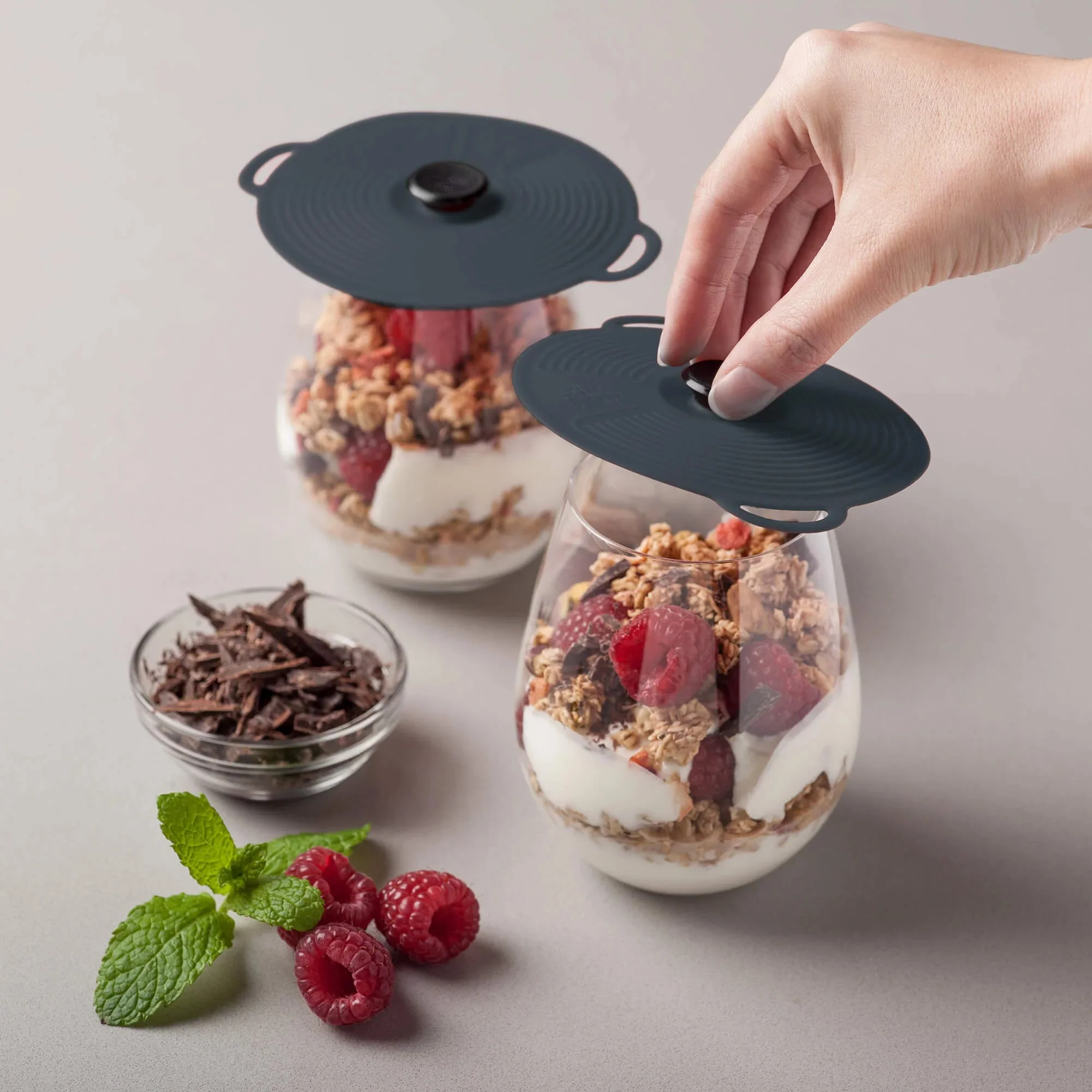 Classic Self Sealing Silicone Lid, Set of 2, 10cm - Image 8