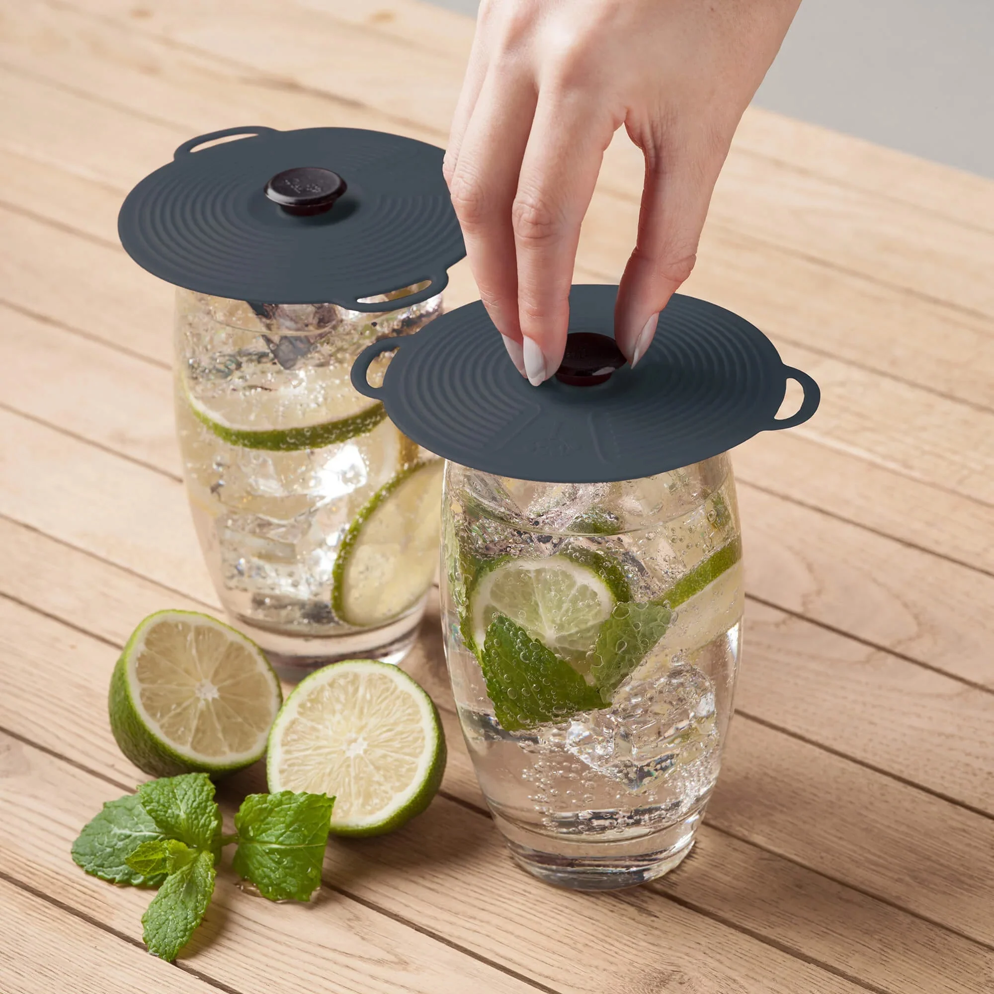 Classic Self Sealing Silicone Lid, Set of 2, 10cm - Image 9