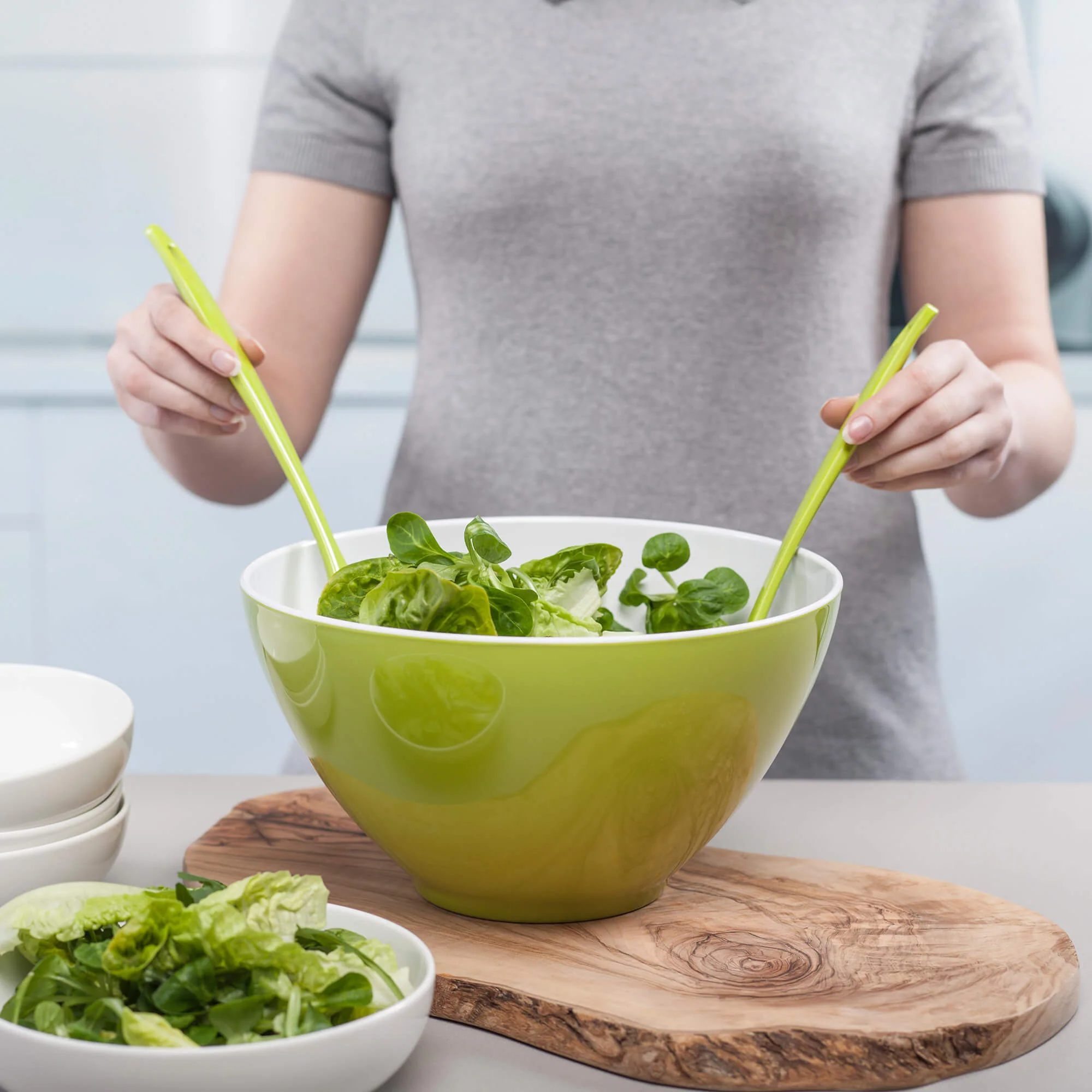 Salad Bowl & Servers - Image 8