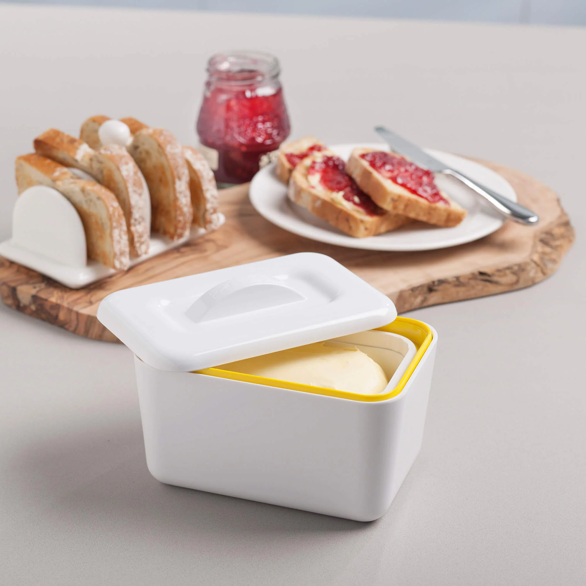 Premium Melamine Insulated Butter Dish with Lid - Image 10