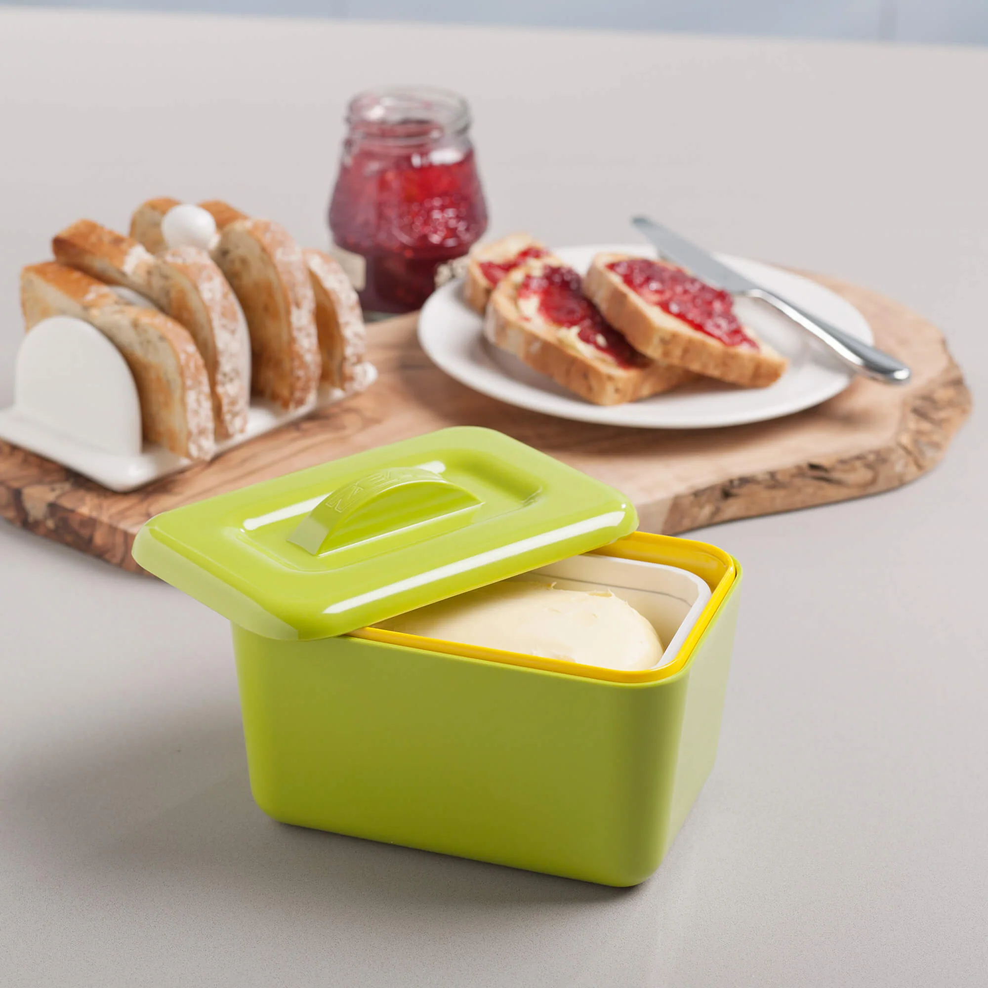 Premium Melamine Insulated Butter Dish with Lid - Image 16