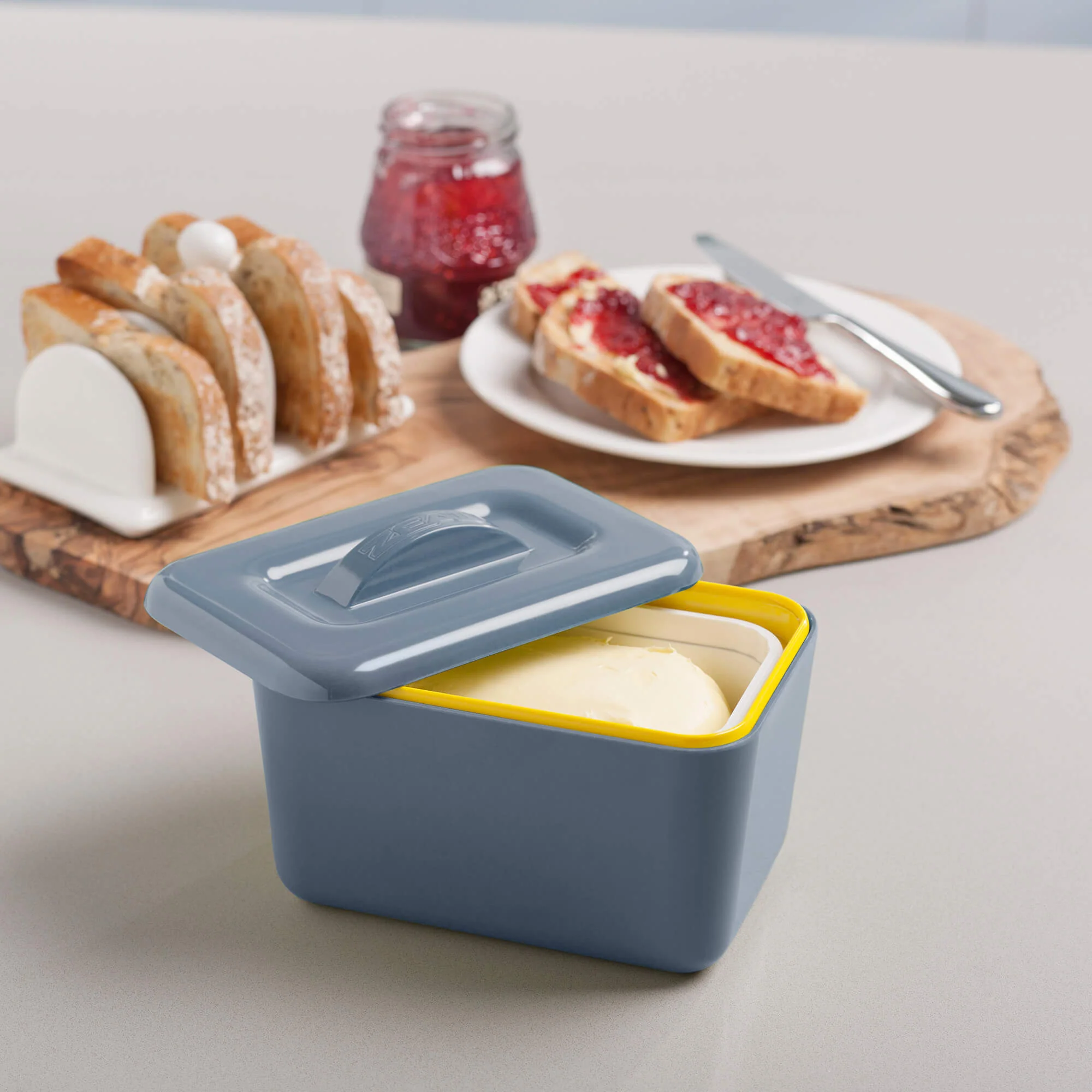 Premium Melamine Insulated Butter Dish with Lid - Image 22