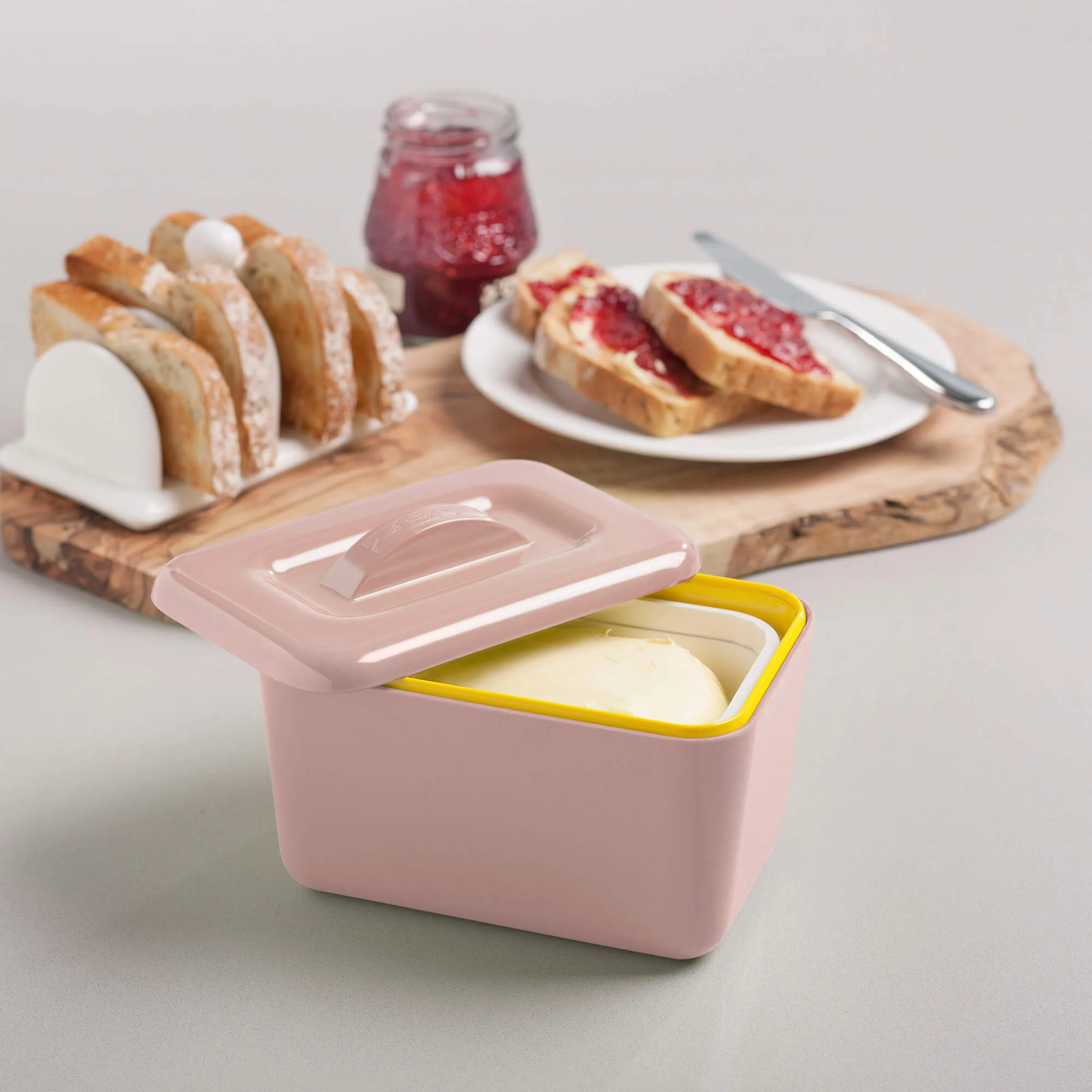 Premium Melamine Insulated Butter Dish with Lid - Image 24