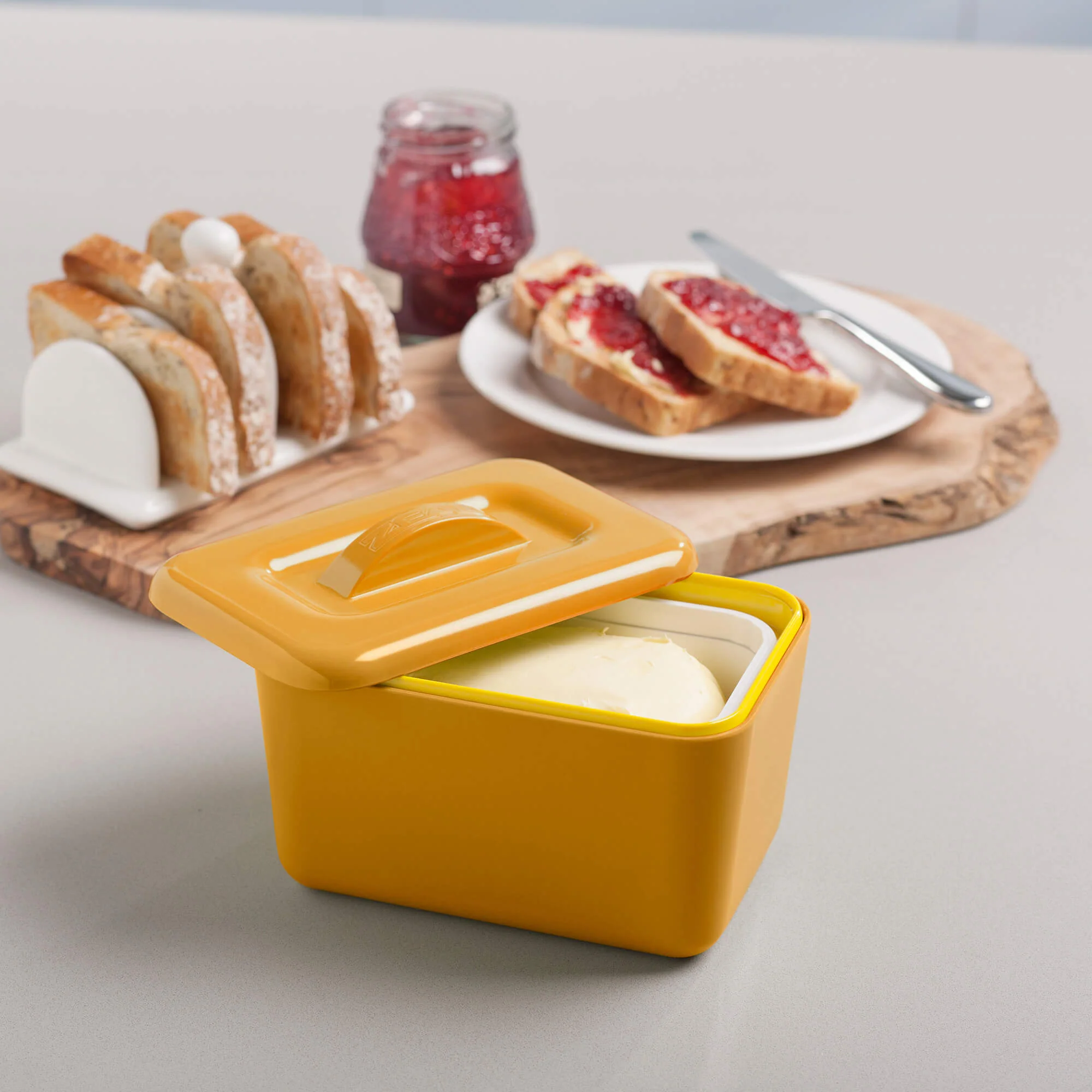 Premium Melamine Insulated Butter Dish with Lid - Image 26