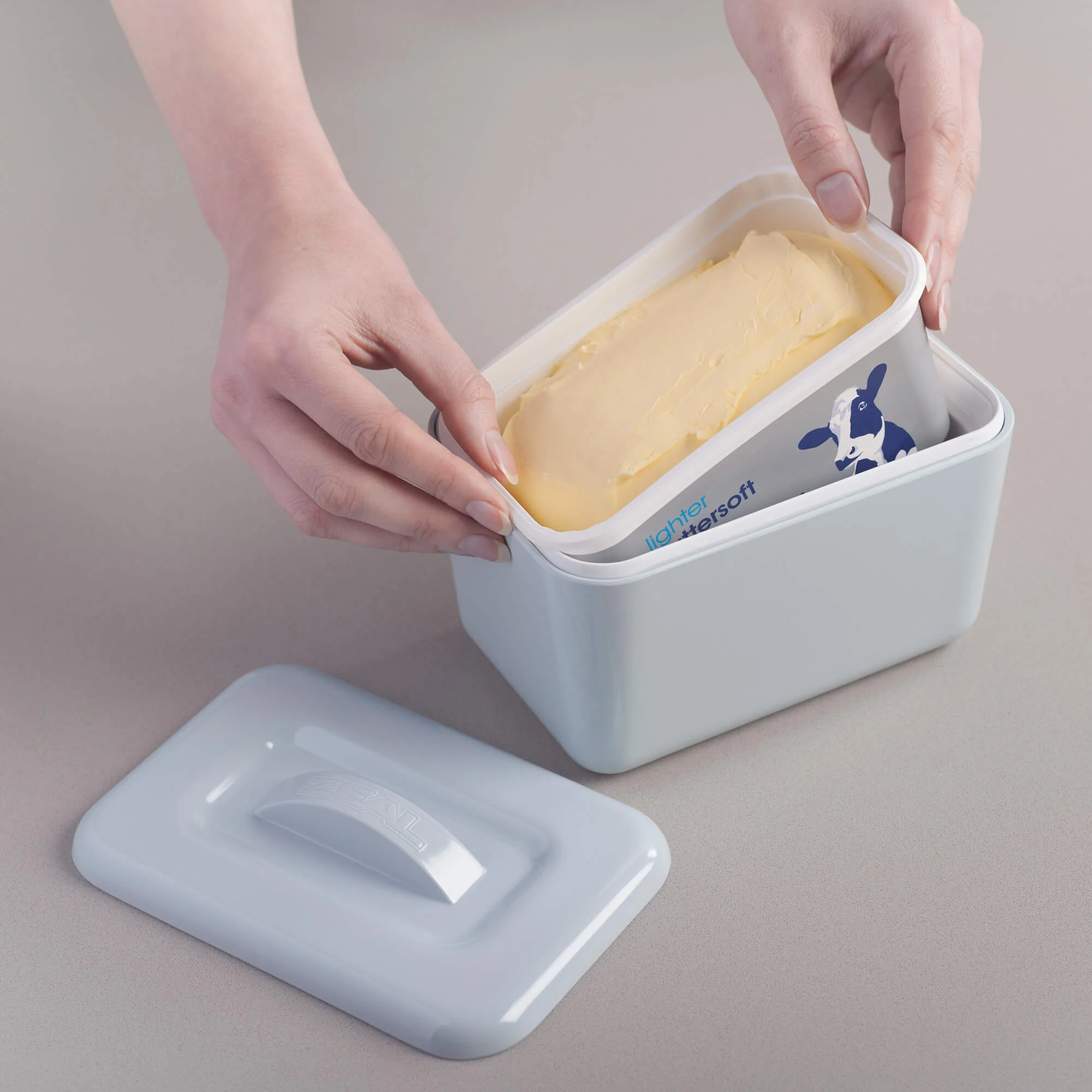 Premium Melamine Insulated Butter Dish with Lid - Image 28