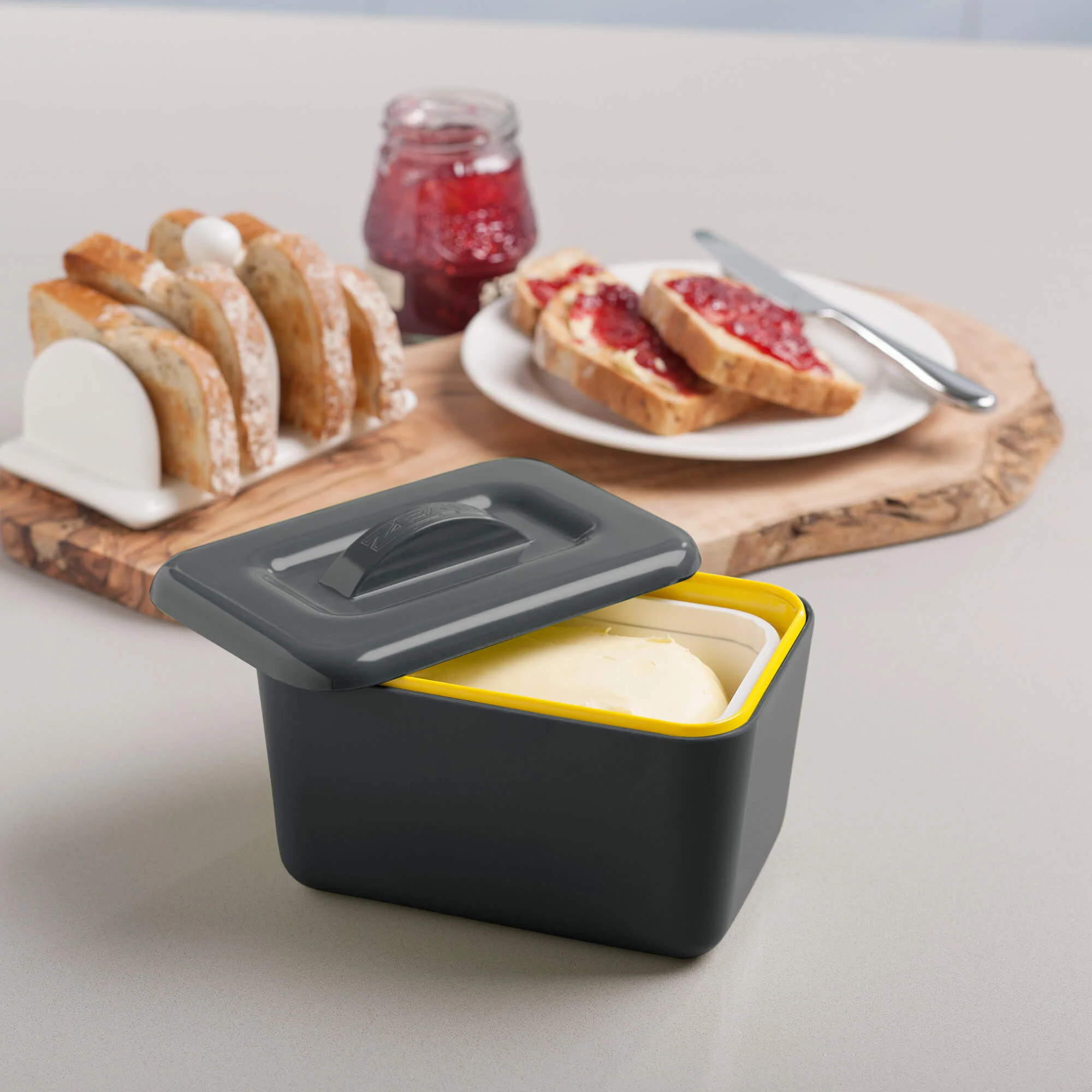 Premium Melamine Insulated Butter Dish with Lid - Image 8