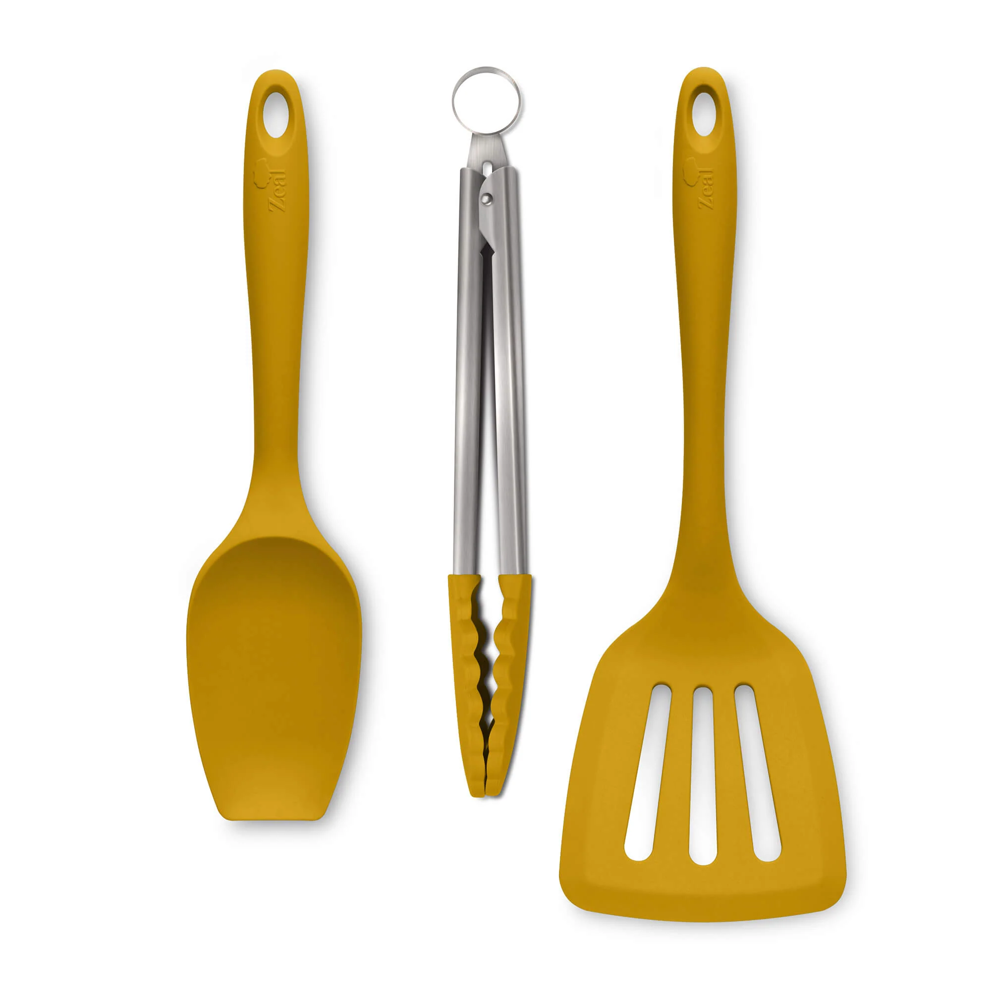 Kitchen Tongs, Slotted Turner & Spatula Spoon Set - Image 3