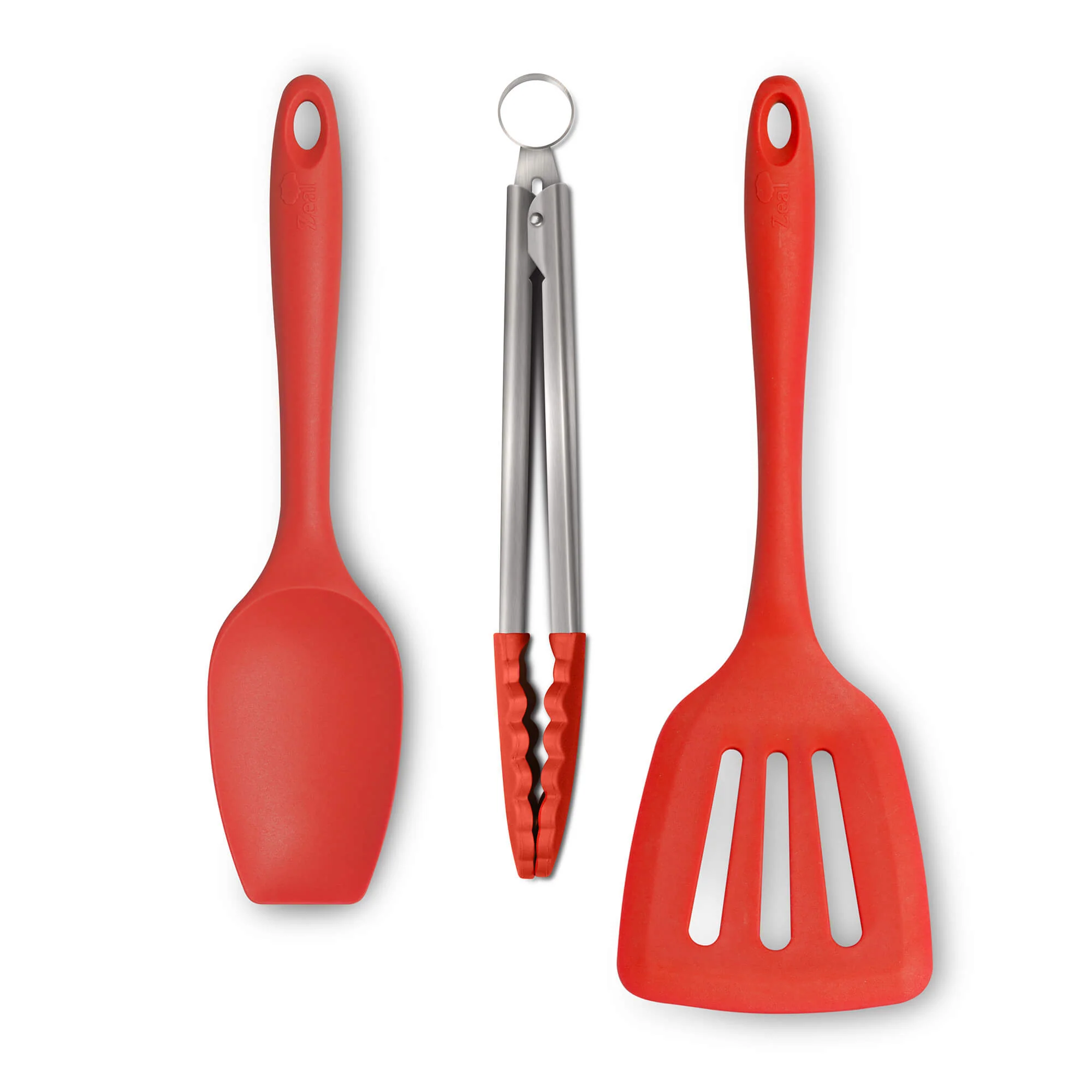 Kitchen Tongs, Slotted Turner & Spatula Spoon Set - Image 7