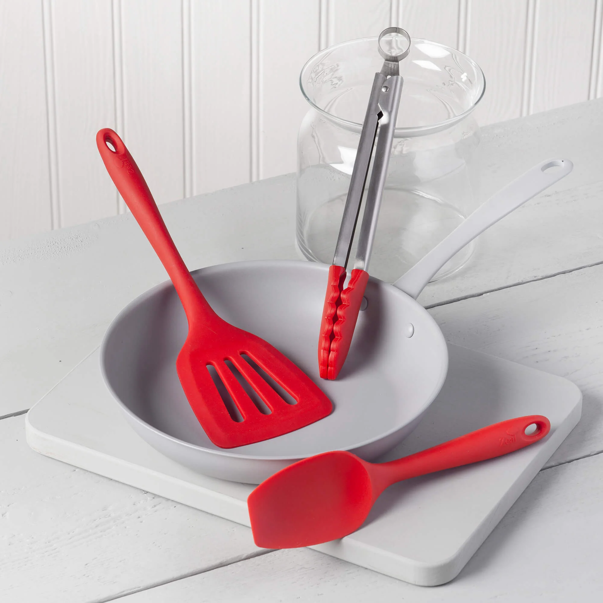 Kitchen Tongs, Slotted Turner & Spatula Spoon Set - Image 8