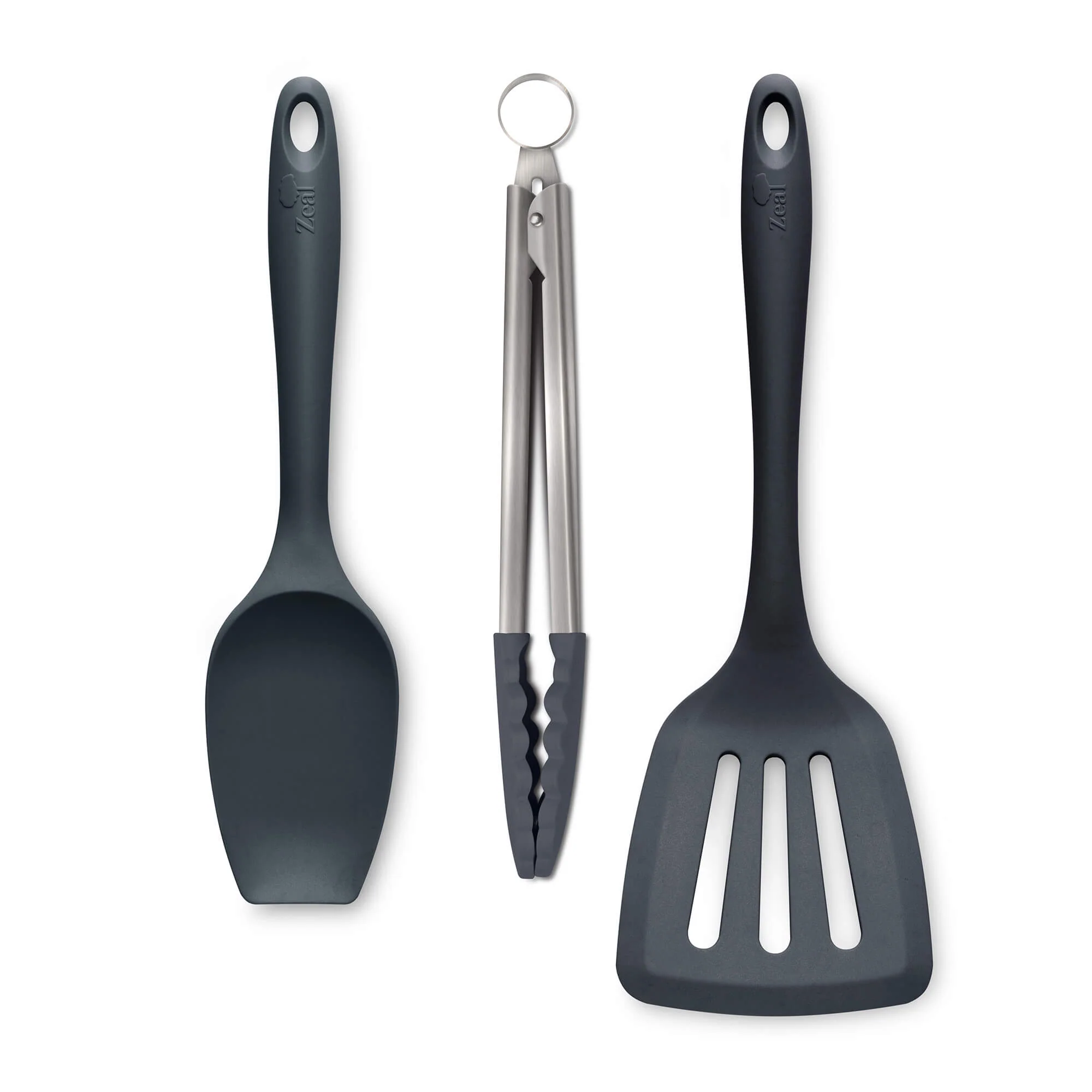 Kitchen Tongs, Slotted Turner & Spatula Spoon Set - Image 9