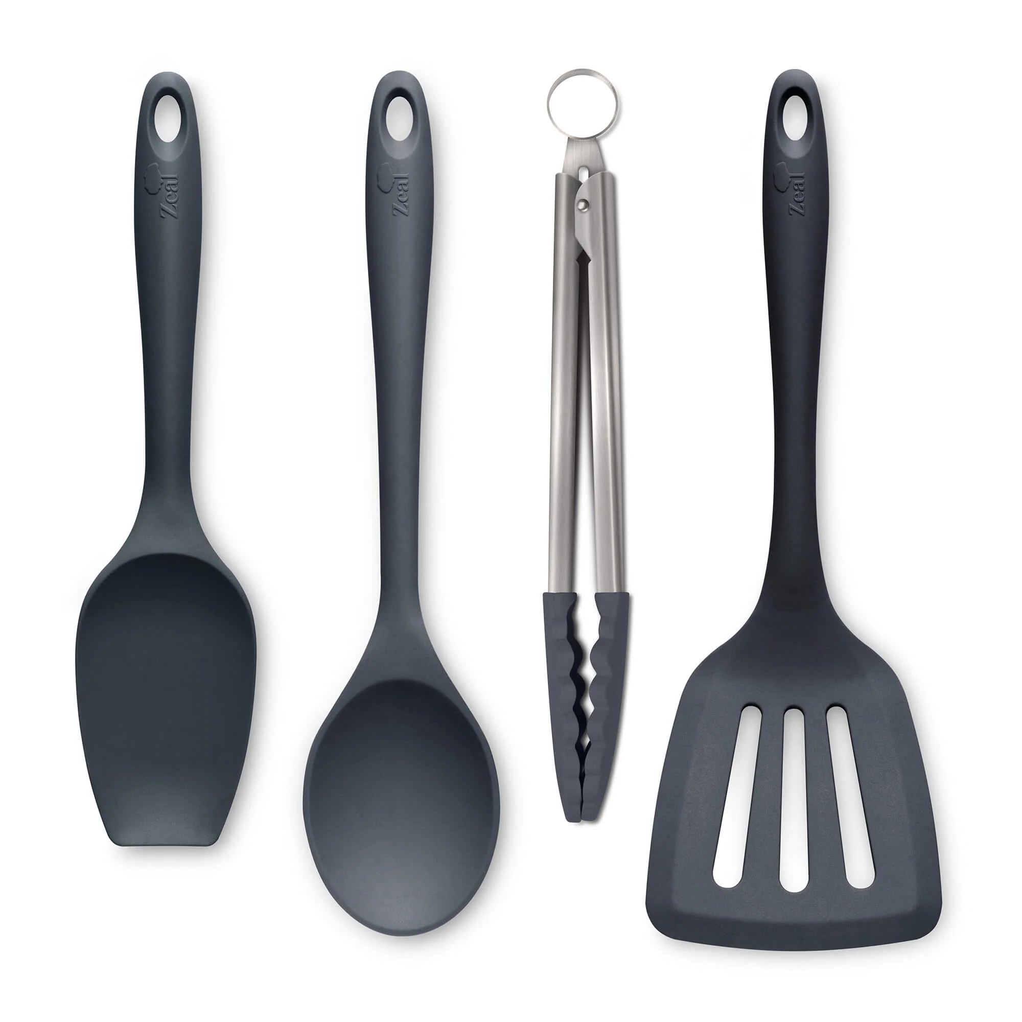 Kitchen Tongs, Slotted Turner, Spoon & Spatula Spoon Set - Image 11