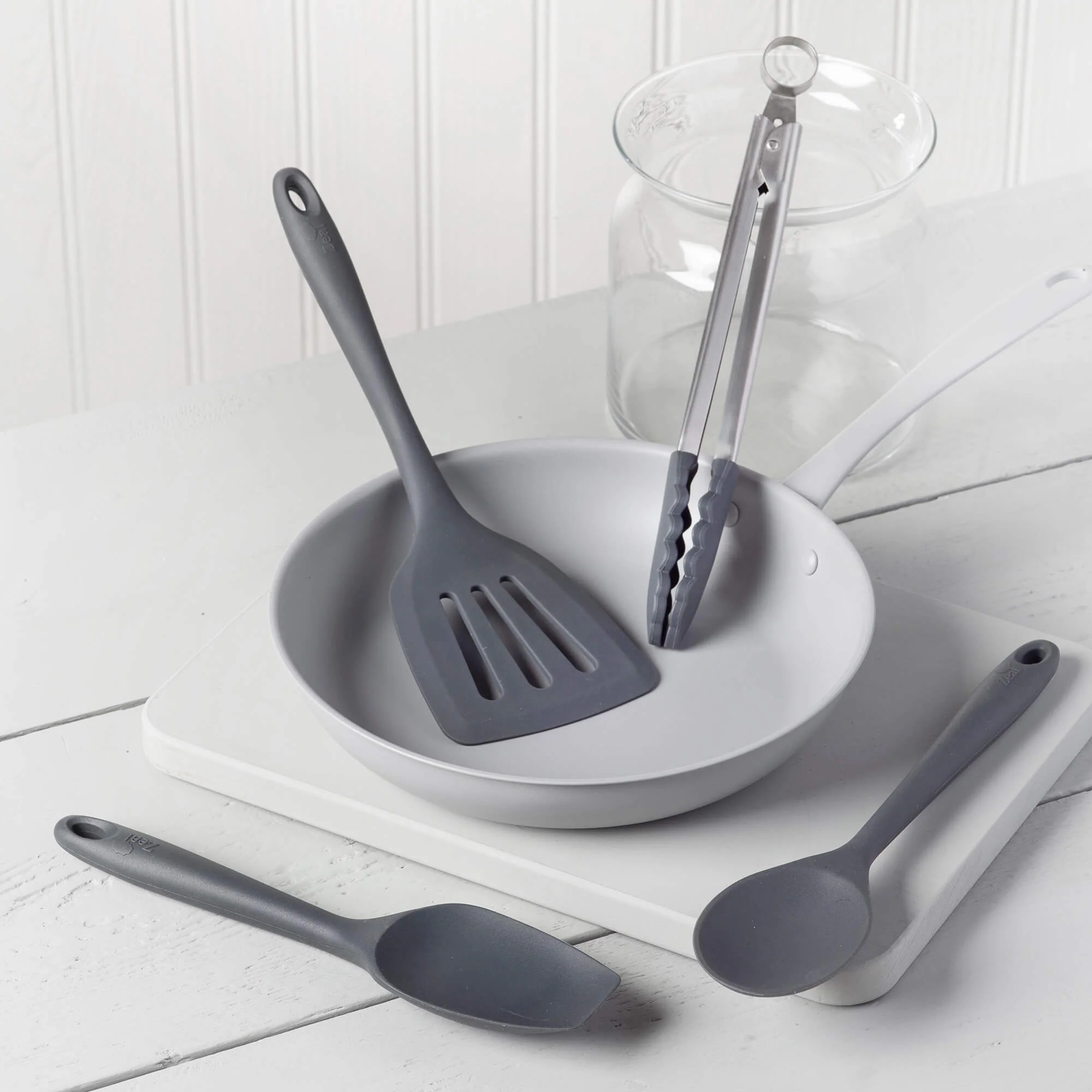 Kitchen Tongs, Slotted Turner, Spoon & Spatula Spoon Set - Image 12