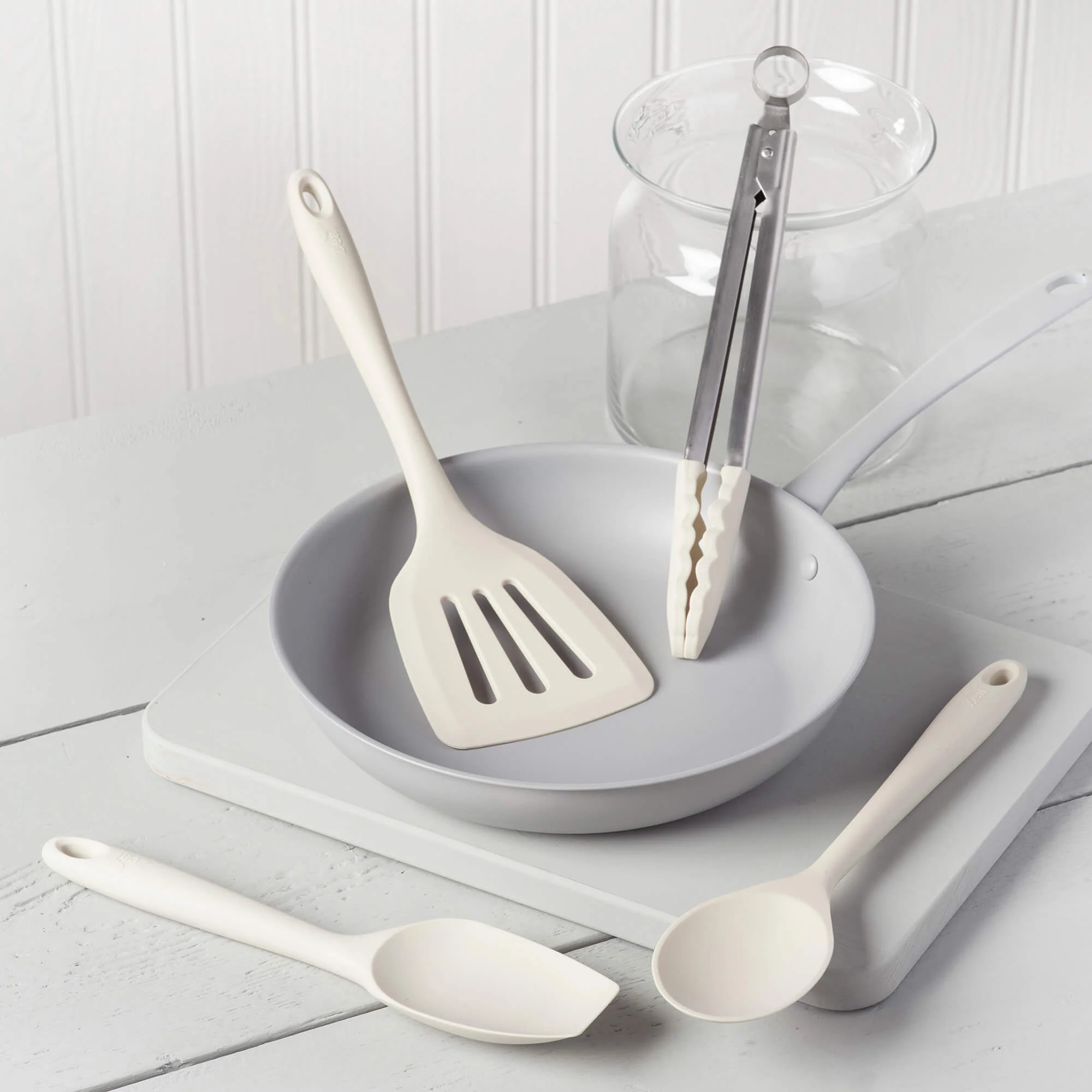 Kitchen Tongs, Slotted Turner, Spoon & Spatula Spoon Set - Image 16