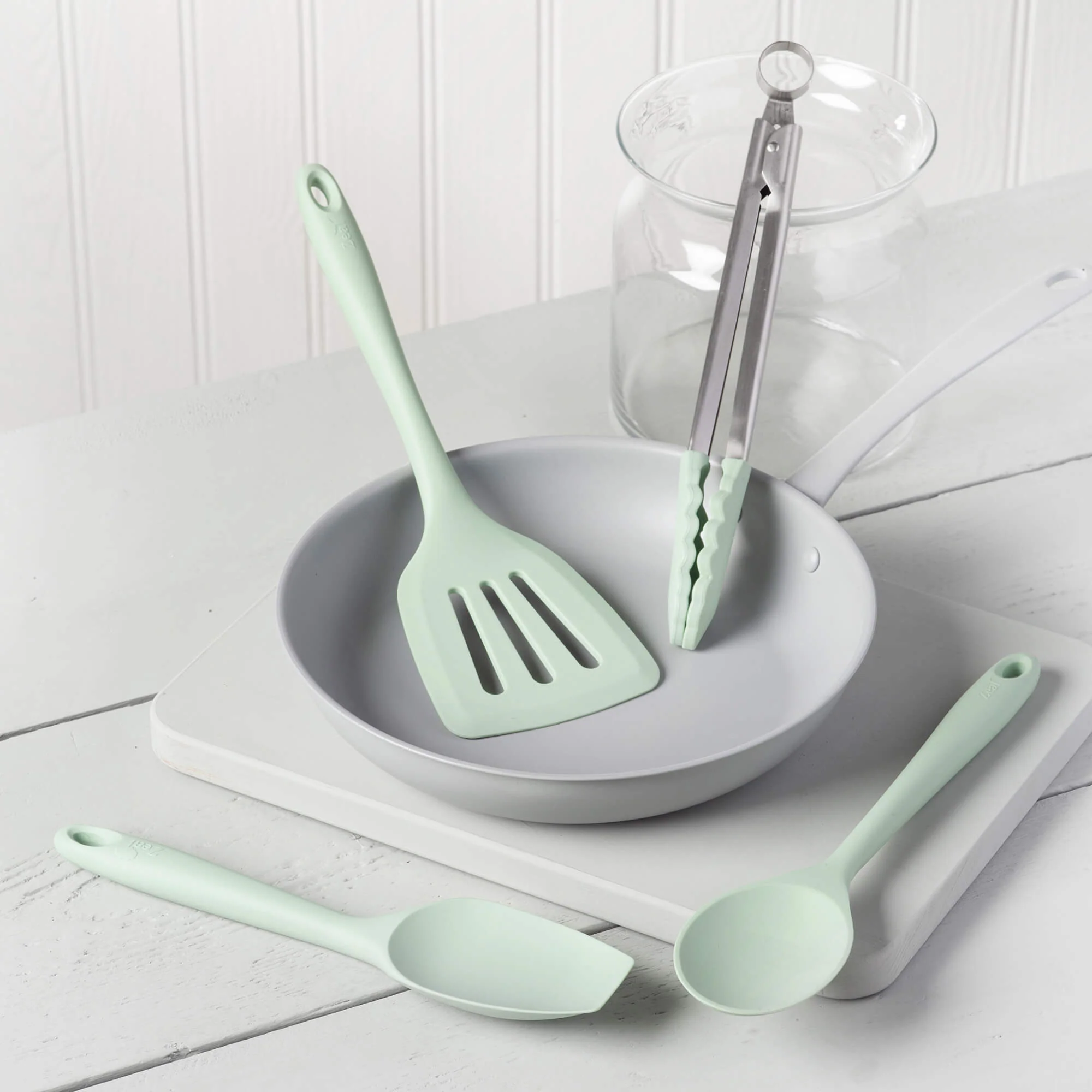 Kitchen Tongs, Slotted Turner, Spoon & Spatula Spoon Set - Image 18