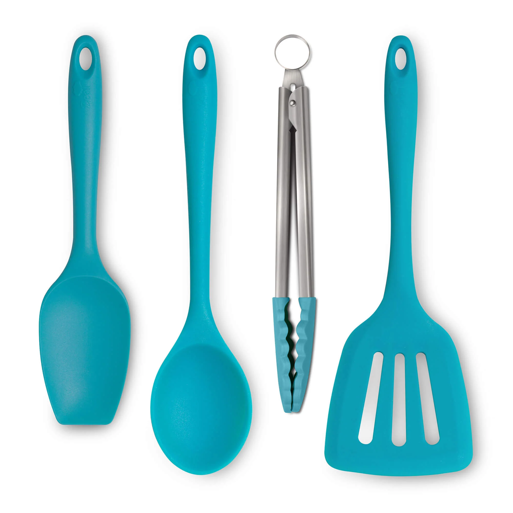 Kitchen Tongs, Slotted Turner, Spoon & Spatula Spoon Set - Image 3