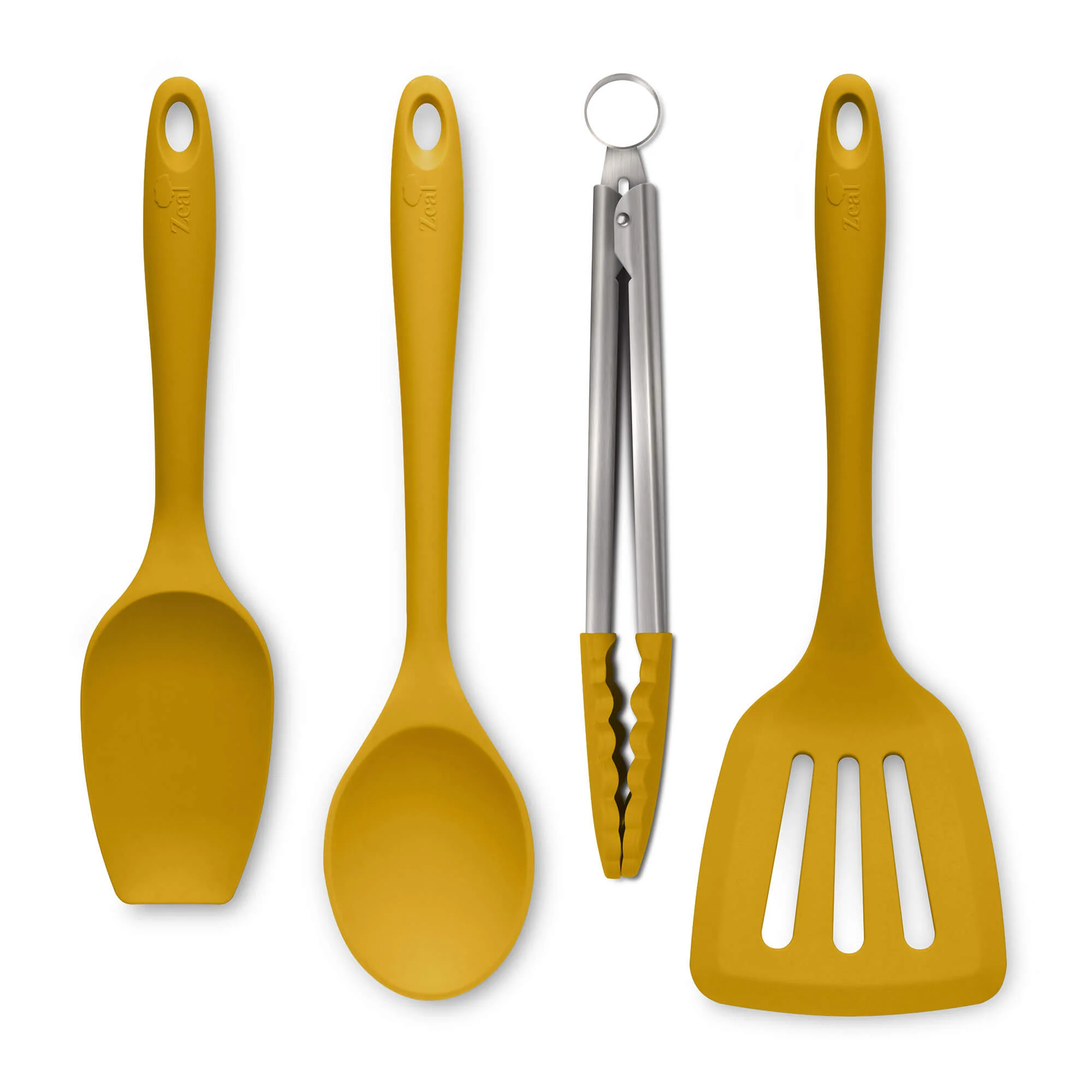 Kitchen Tongs, Slotted Turner, Spoon & Spatula Spoon Set - Image 5