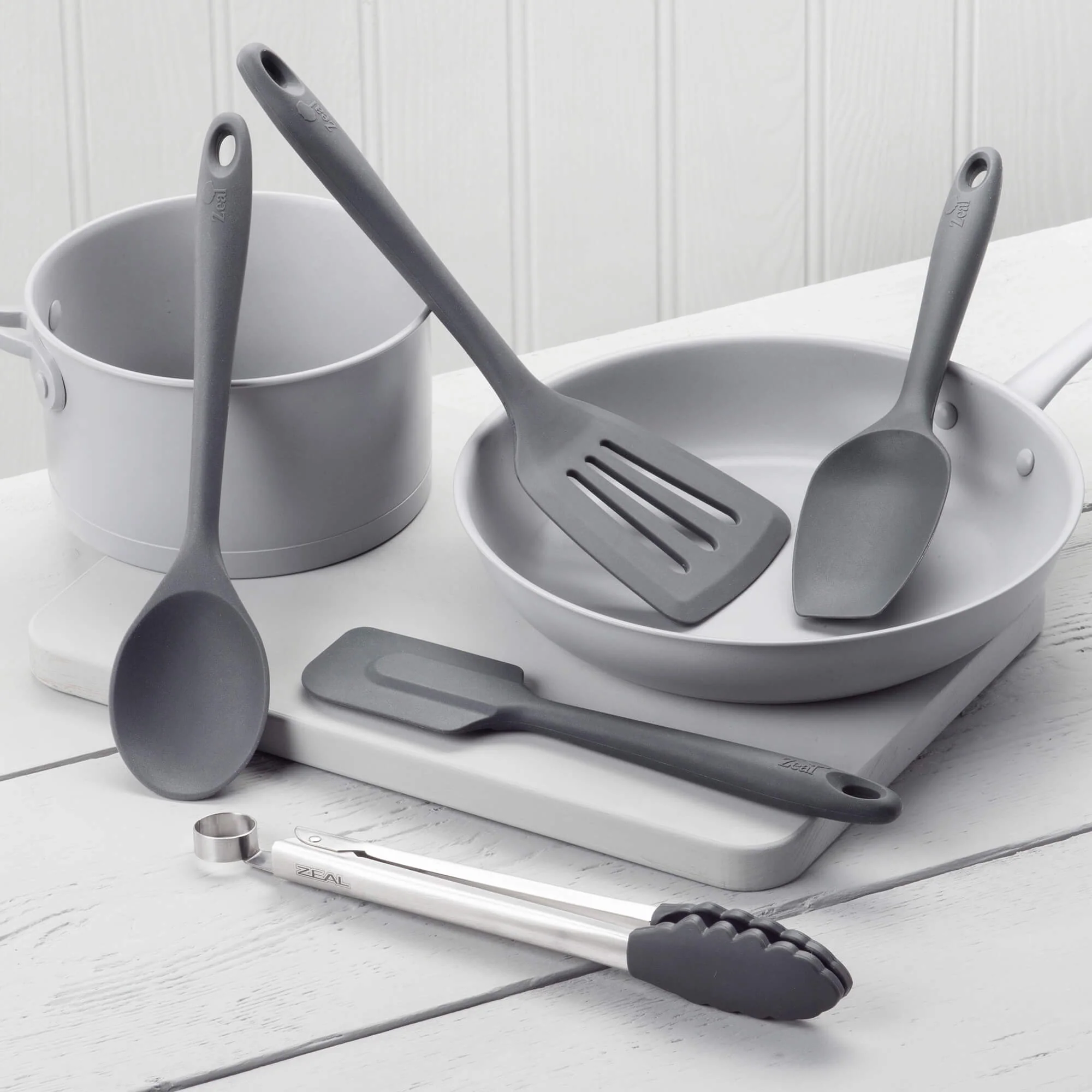 Kitchen Tongs, Slotted Turner, Spoon, Spatula Spoon & Spatula Set - Image 6