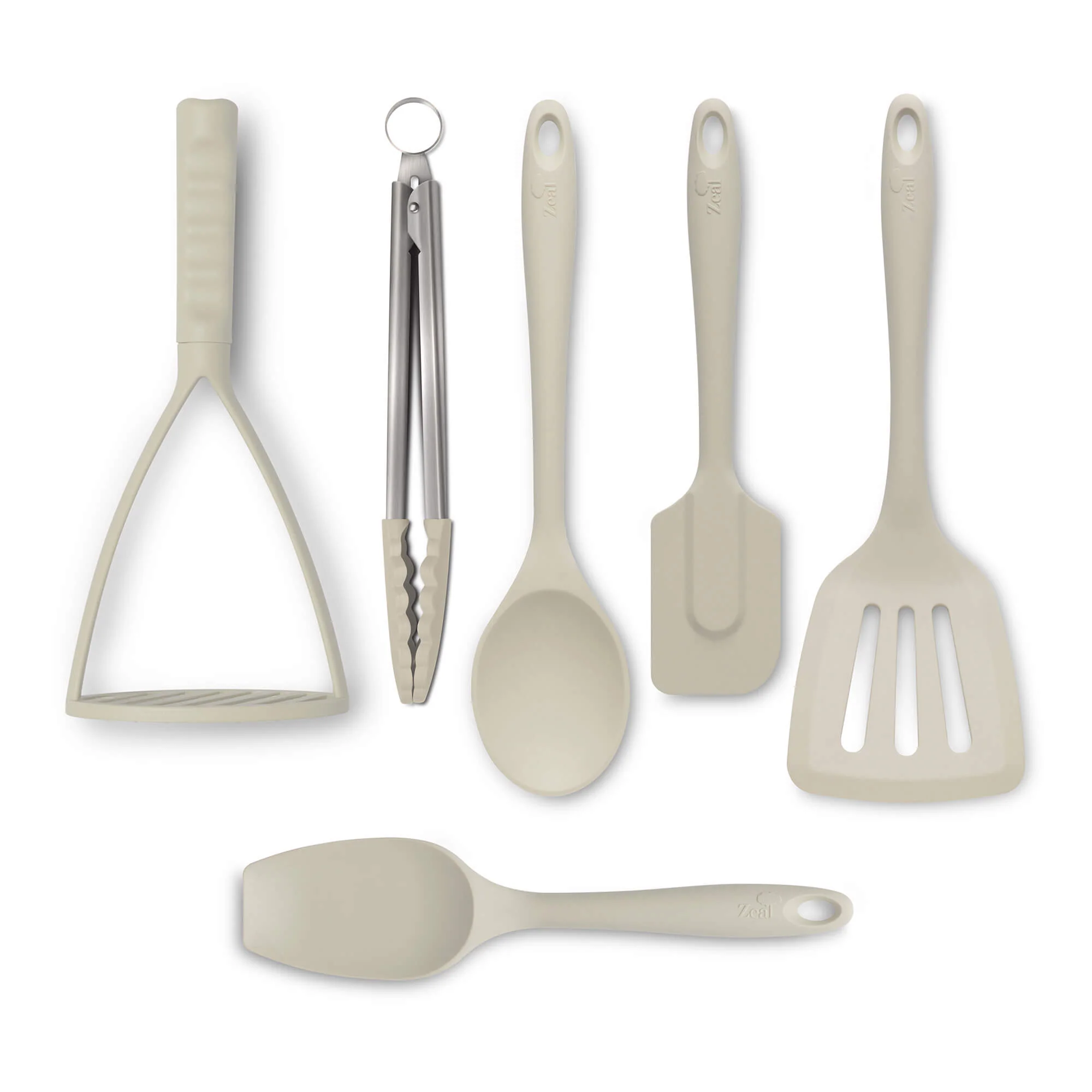 Kitchen Tongs, Flexitech Masher, Slotted Turner, Spoon, Spatula Spoon, Spatula Set - Image 3