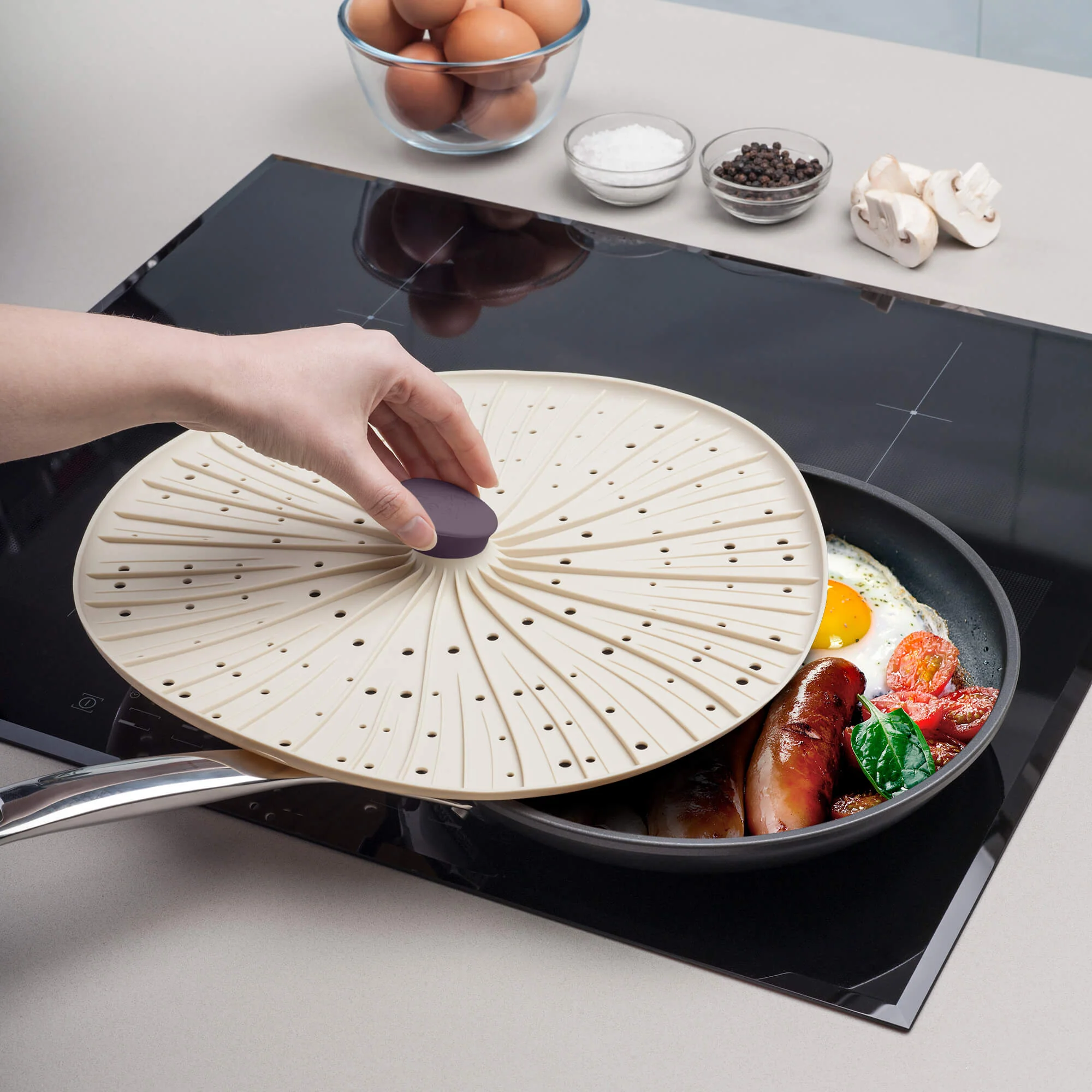 Mushroom Silicone Splatter Guard - Image 5