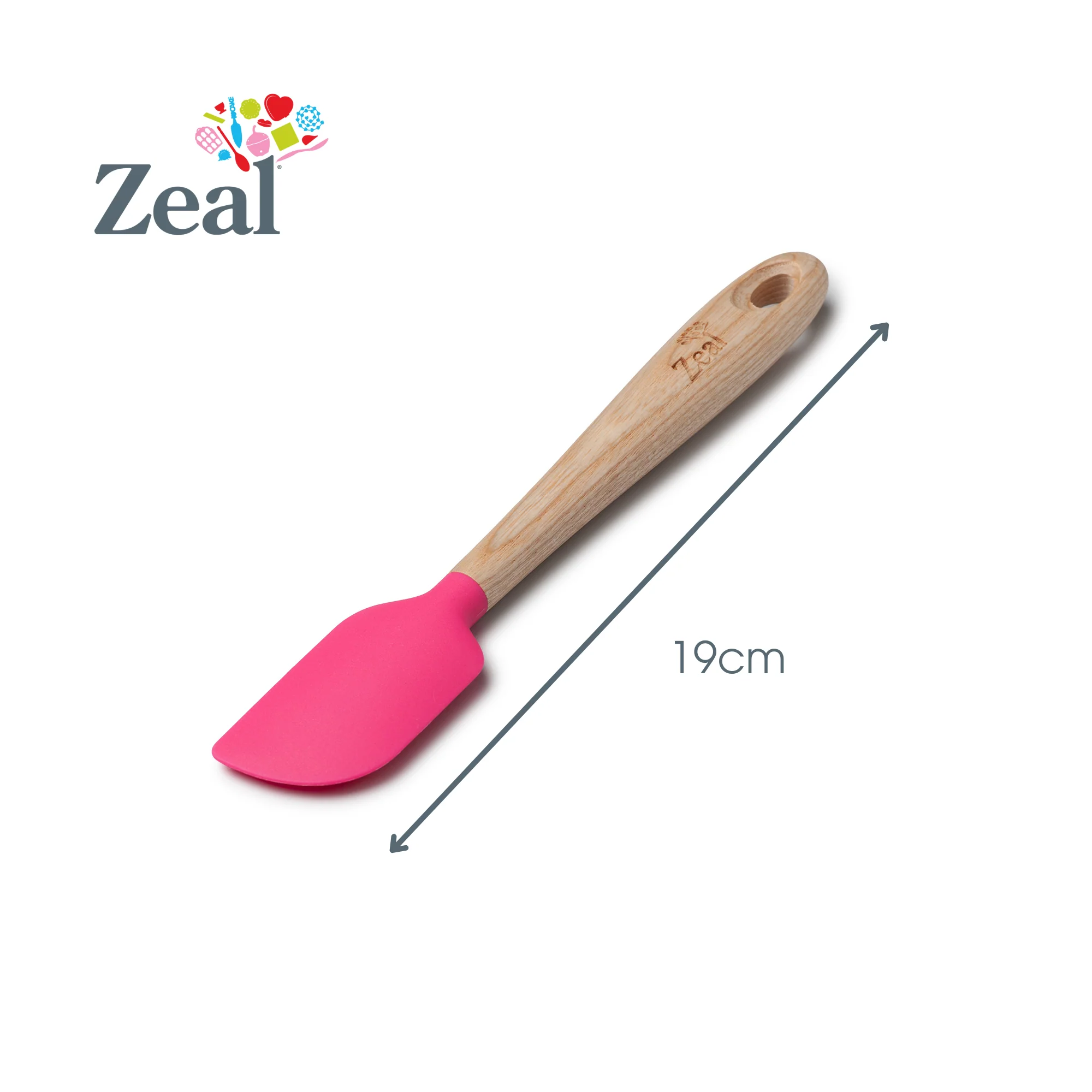 Ash Wood Handled Spatula, 19cm - Image 4