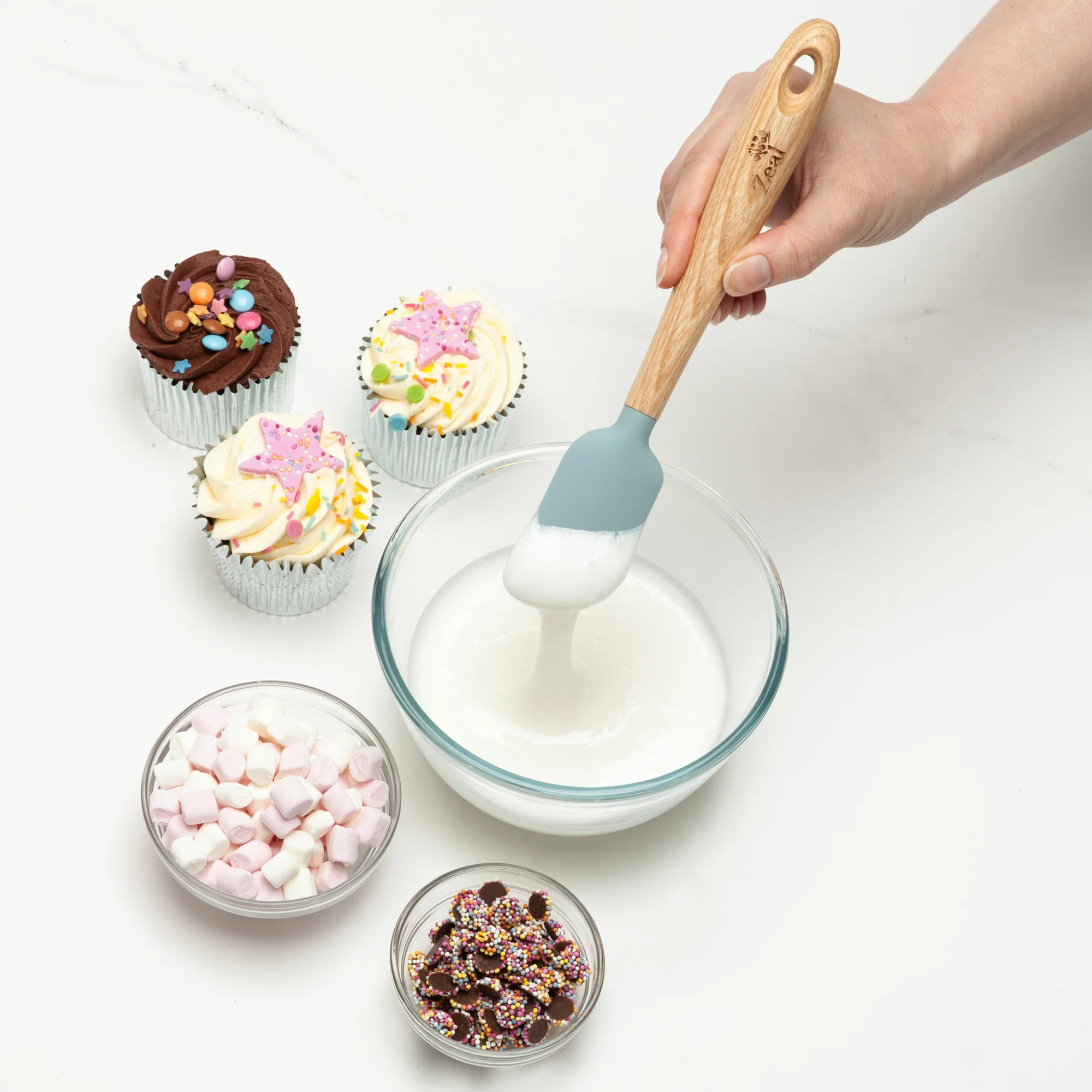 Ash Wood Handled Spatula, 19cm - Image 7