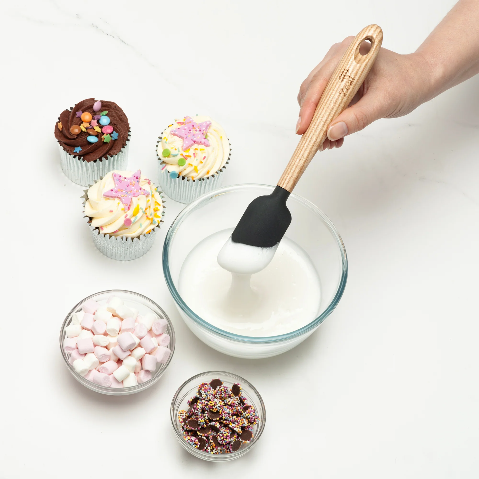 Ash Wood Handled Spatula, 19cm - Image 9