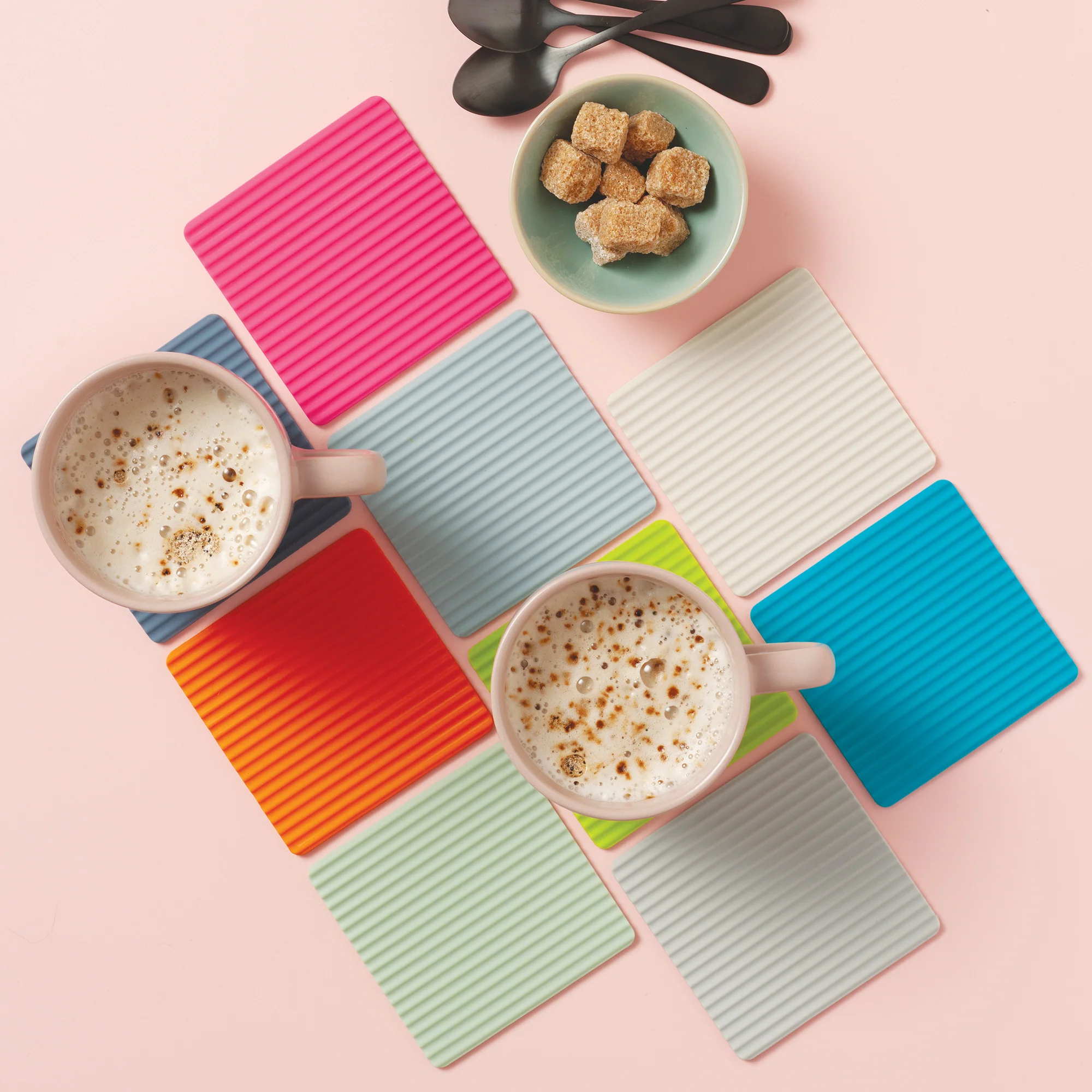 Silicone Drinks Coasters, Set of 4 - Image 3