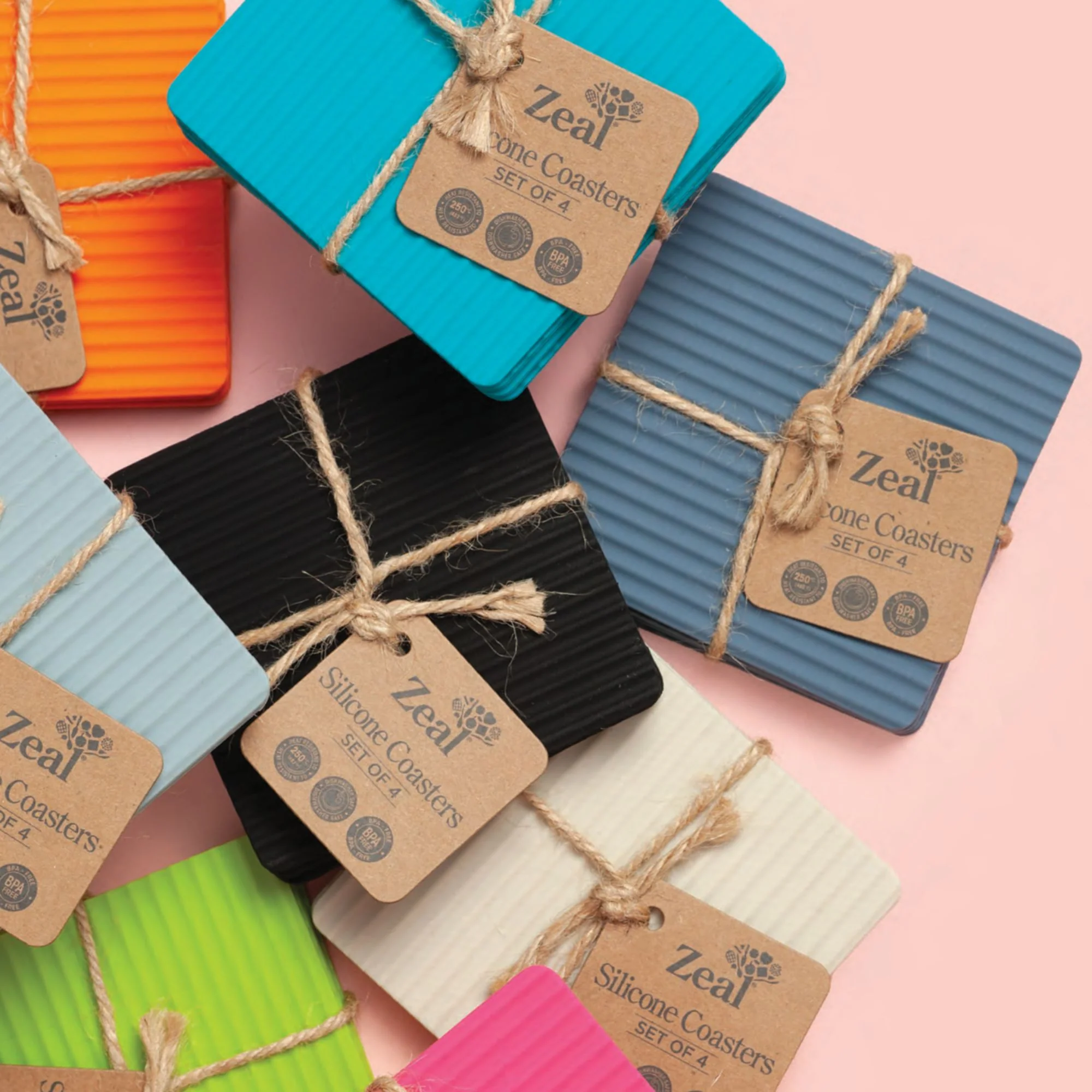 Silicone Drinks Coasters, Set of 4 - Image 5